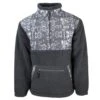 "Hooey Sherpa Pullover" Charcoal/Aztec -Hooey Brands HFP003CHAZ