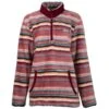 HOOey "Ladies Fleece Pullover" Pink/Stripe -Hooey Brands HFP006PKST