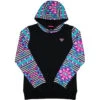 HOOey Youth "Rope Like A Girl Black/Aztec Hoodie"