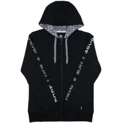 HOOey Rope Like A Girl Black Full Zip Hoody