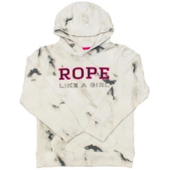 HOOey Youth "Rope Like Girl White Marble Hoody"