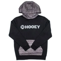 HOOey Youth "Lock Up" Black W/Grey Logo Hoody