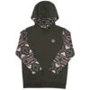 HOOey Youth "Summit" Brown W/Aztec Hoody -Hooey Brands HH1191BR Y