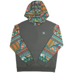 HOOey Youth "Roughy Summit" Charcoal/Orange Hoody