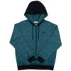 "Butte" Teal W/ Hooey Logo Full Zip Hoody -Hooey Brands HH1192TL