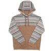 HOOey "Jimmy" Tan W/Multi Color Stripes Hoody -Hooey Brands HH1194TN