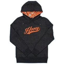 HOOey "Prairie" Charcoal W/Orange Logo Hoody