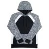 HOOey "Savannah" Black W/ White Cheetah Print Hoody -Hooey Brands HH1197BKWH