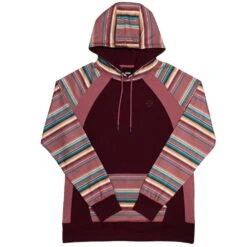 HOOey "Savannah" Maroon/ Serape Hoody