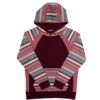 HOOey Youth "Savannah" Maroon/ Serape Hoody -Hooey Brands HH1197MASP Y