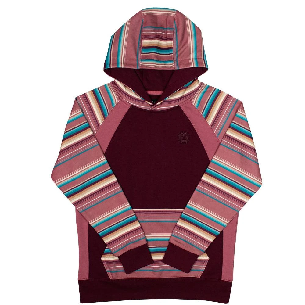 HOOey Youth "Savannah" Maroon/ Serape Hoody 1 HOOey Youth "Savannah" Maroon/ Serape Hoody
