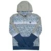 HOOey "Ditzy" Green/Blue Floral Print Hoody