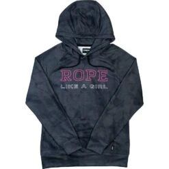 HOOey "Rope Like A Girl" Black Marble Hoody