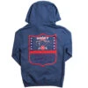 HOOey Youth Junior Patriot Blue Hoody W/Patriot Logo -Hooey Brands HH1240BL Y BACK