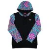 HOOey Rope Like A Girl Black/Aztec Hoody -Hooey Brands HH163BKPR
