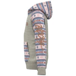 HOOey Youth "Summit" Cream W/Pink/ Grey Aztec Pattern -Hooey Brands HH23 001 C Youth Custom View 3