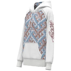 HOOey "Chaparral" Hoody Red/Pink/Blue /White Quilted Pattern -Hooey Brands HH23 005 A2