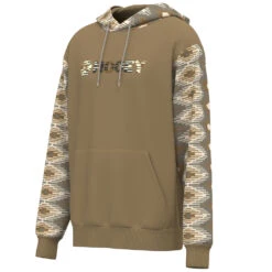 HOOey "Lock-Up" Hoody Tan W/Cream/Black/Tan Aztec Pattern -Hooey Brands HH23 010 B 2