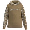 HOOey Youth "Lock-Up" Hoody Tan W/Cream/Black/Tan Aztec Pattern -Hooey Brands HH23 010 B Youth Custom View 1
