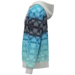 HOOey "Mesa" Hoody Blue/Teal W/Pattern Detailing -Hooey Brands HH23 010 G 3