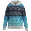 HOOey Youth "Mesa" Hoody Blue/Teal W/Pattern Detailing -Hooey Brands HH23 010 G Youth Custom View 1
