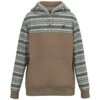 HOOey Youth "Jimmy" Hoody Brown W/ Cream Multi Color Stripes