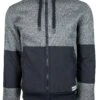 "Hooey Full Zip Tech Jacket" Grey/Black -Hooey Brands HJ037GYBK