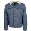 Youth "Hooey Denim Jacket" With Cream Sherpa -Hooey Brands HJ074DE ec5f4120 86cd 4e10 b624 6ee25d2cae25