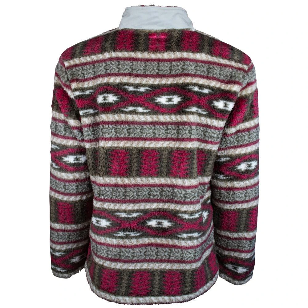 "Hooey Pullover" Burgundy/Tan 2 "Hooey Pullover" Burgundy/Tan - Image 2