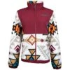 HOOey Youth "Girls Tech Jacket" Burgundy/Cream