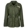 HOOey "Ladies Military Jacket" Green With Logo -Hooey Brands HJ087GR