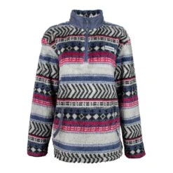 HOOey "Ladies Pullover" Blue Pattern