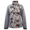 HOOey "Ladies Soft Shell Jacket" Grey W/Cream/Black Aztec Pattern -Hooey Brands HJ102GYAZ