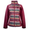 HOOey Youth "Girls Soft Shell Jacket" Pink W/Pink/Turquoise Stripes -Hooey Brands HJ102PKST B 34faa5fa 8feb 43fc 97a1 6e8bfb69ab49