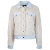 Youth "Hooey Girls Jacket " Cream Sherpa W/Denim Accents -Hooey Brands HJ106CRDE 3233926a f17d 45ba ac7b 63c1569545ed