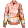 "Hooey Ladies Bomber Jacket" Pink With Desert Landscape