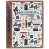 "Hooey Rodeo" Leather Notebook Cover Cream Rodeo Pattern -Hooey Brands HNC23 1CSpring202301