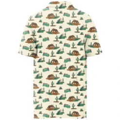 HOOey "The Weekender" Cream /Green Polo -Hooey Brands HP024CRGR Back