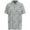 HOOey "The Weekender" Grey W/Print Polo -Hooey Brands HP024LTGY Front