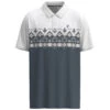 HOOey "The Weekender" White / Blue W/Aztec Pattern Polo -Hooey Brands HP23 001 C Custom View 1