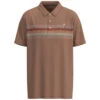 HOOey "The Weekender" Clay W/Multi Color Stripes Polo -Hooey Brands HP23 001 H1