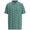 HOOey "The Weekender" Teal W/Agave Leaf Pattern Polo -Hooey Brands HP23 001 I Custom View 1