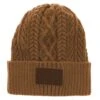 HOOey "Ladies Beanie" Tan W/ Brown Leather Patch -Hooey Brands HPR23 74 R