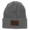 HOOey "Ladies Beanie" Grey W/ Leather Patch -Hooey Brands HPR23 75 R