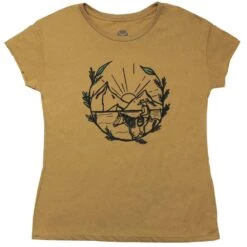 HOOey "Mountain Girl" Mustard Tee