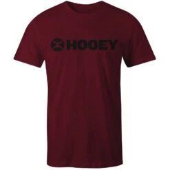 HOOey "Lock-Up" Maroon Tee W/Black Logo