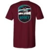 HOOey Youth "Cheyenne" Cranberry T-shirt W/Pocket -Hooey Brands HT1508MA back 16782507 19a7 430c b7c4 7ae8673b9969