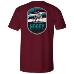 HOOey Youth "Cheyenne" Cranberry T-shirt W/Pocket