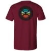 HOOey "Guadalupe" Cranberry Tee -Hooey Brands HT1509RD BACK SPRING 2021v2