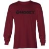 HOOey "Lock-Up" Cranberry Long Sleeve Tee -Hooey Brands HT1513MA front